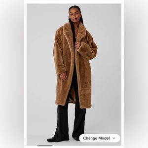 Oversized Faux Fur Trench